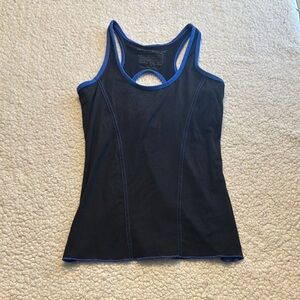 Green Apple Black Fitted Tank Top